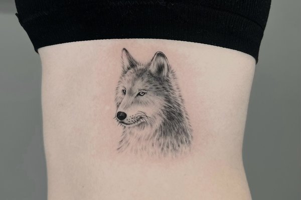 tatouage loup