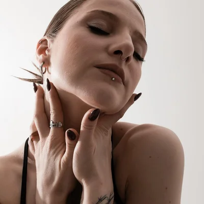 Tata Gisèle Lot De 3 Piercings Courbés En Bioflex - Piercing